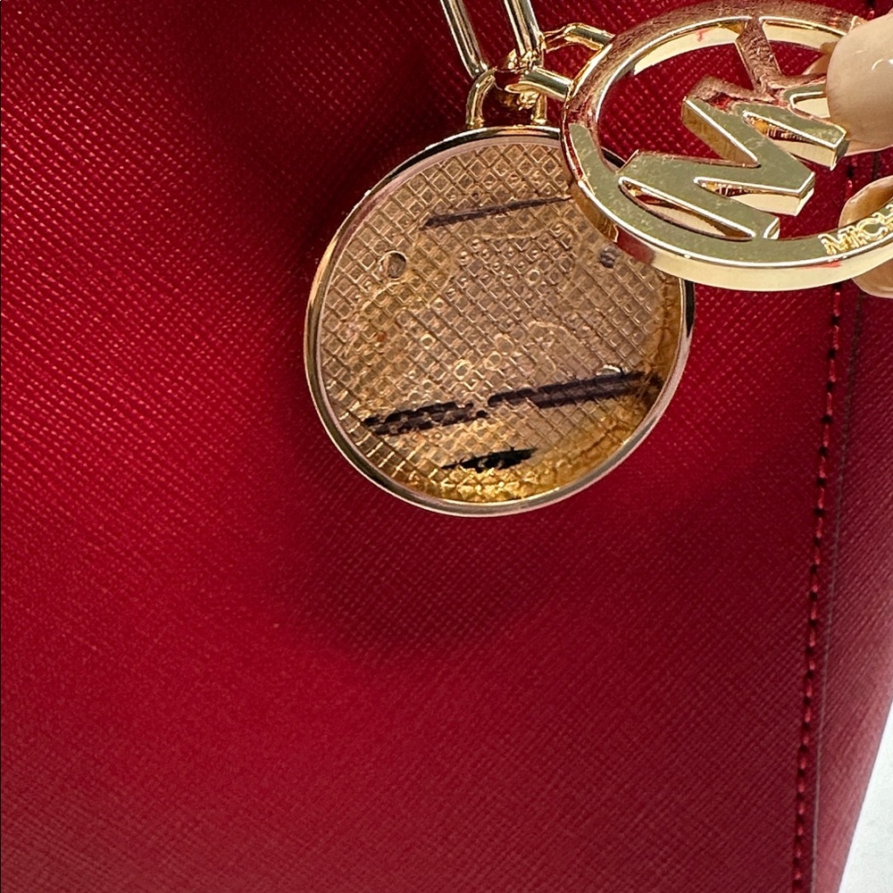 Michael Michael Kors Cynthia Small Cherry MSRP $298 - Picture 9 of 16